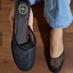 Stylish women's footwear with slip-on design and breathable mesh material