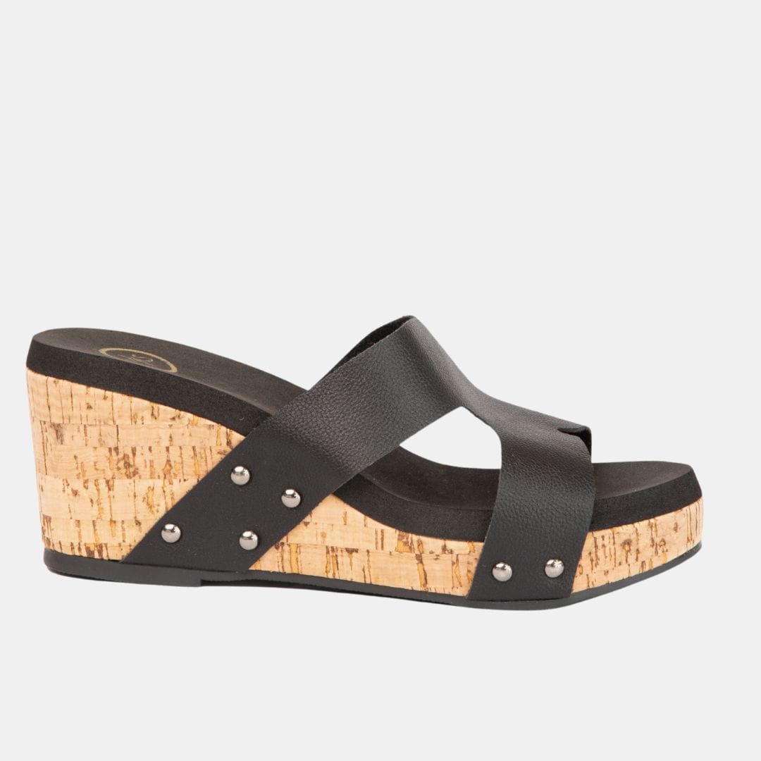 Allyson Cross Strap Wedge.