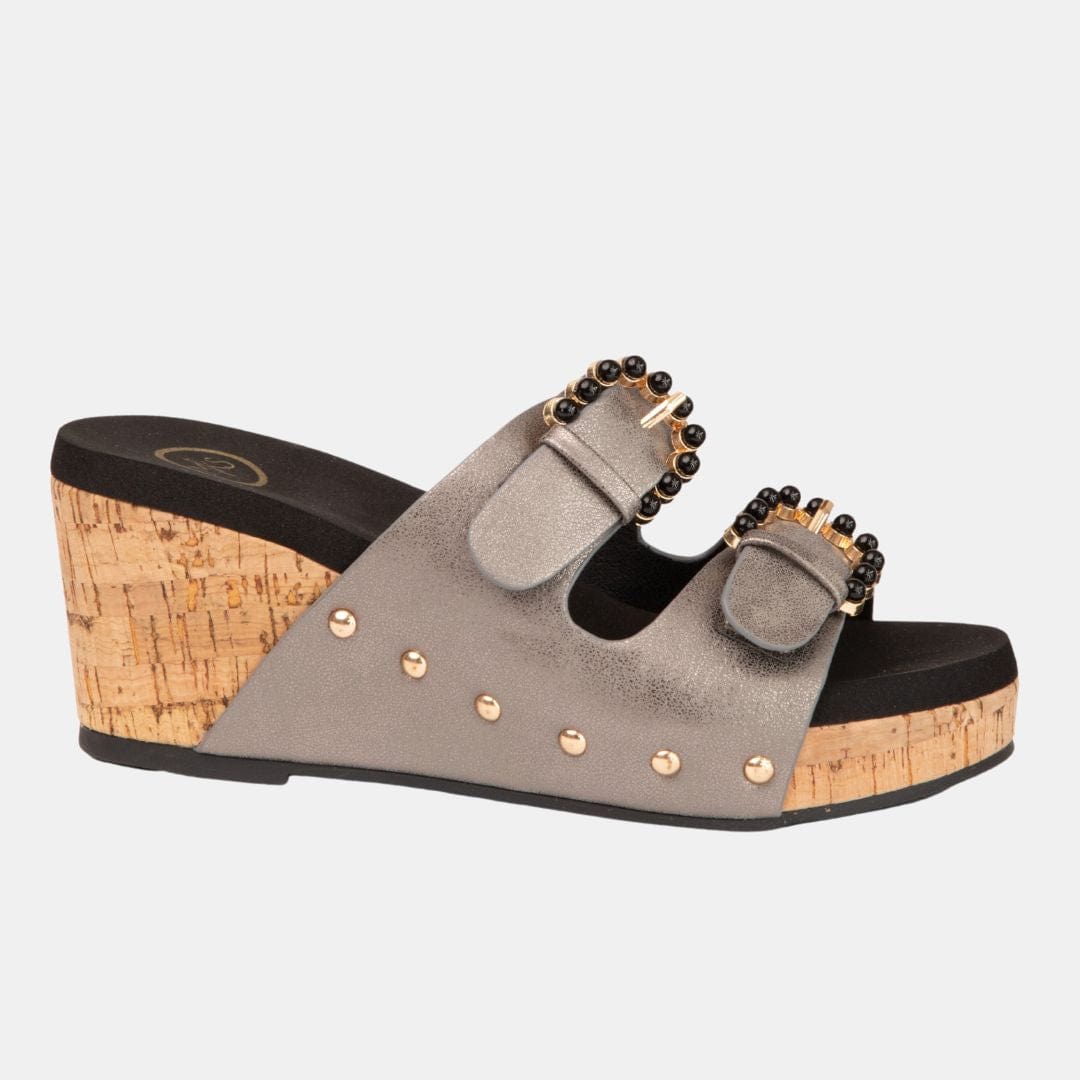 Brianna Women's Cork Design Wedge Platform.