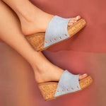 Blair Wedge With Cork Effect Platform.