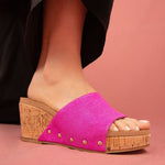 Blair Wedge With Cork Effect Platform.