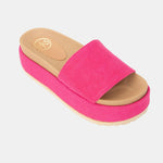 Footbed Platform Slide Sandals.