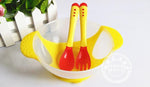 Mindful Yard Baby Bowl Dish Yellow Child's Super Suction Non-Spill Bowl