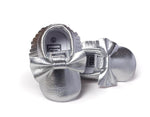 Mindful Yard Baby First Walkers Bright silver / 13 FREE Baby Bow Moccasins (Limited Edition)
