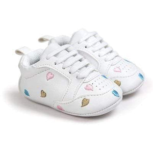 Mindful Yard Baby First Walkers Gold/Blue/Pink Hearts / 1 Baby First Walker Shoes - Special Deal