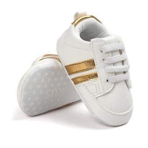 Mindful Yard Baby First Walkers Gold Stripes / 1 Baby First Walker Shoes - Special Deal