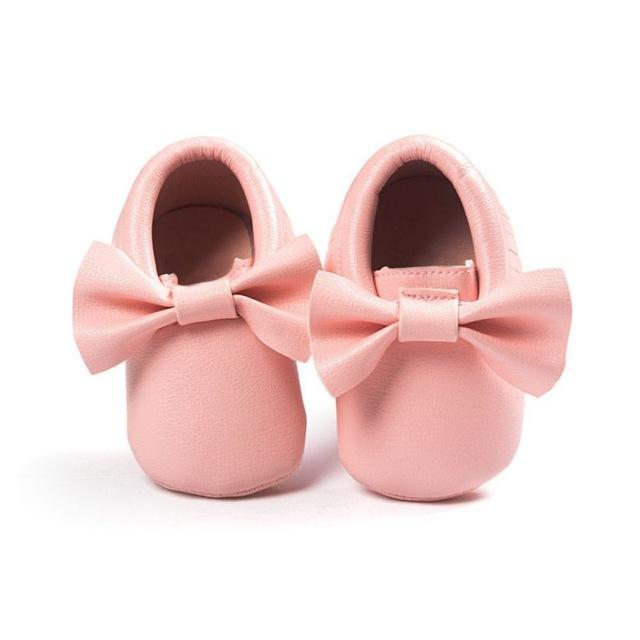Mindful Yard Baby First Walkers light pink / 11 FREE Baby Bow Moccasins (Limited Edition)