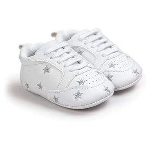 Mindful Yard Baby First Walkers Silver Stars / 1 Baby First Walker Shoes - Special Deal