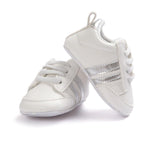 Mindful Yard Baby First Walkers Silver Stripes / 1 Baby First Walker Shoes - Special Deal