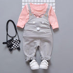 Mindful Yard Baby Girl Clothing Sets gray / 12M Beautiful Baby Girl Outfits