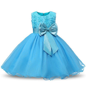 Mindful Yard Baby Girl Dresses Aqua / 3T Princess Flower Girl Summer Costume Dresses