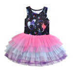 Mindful Yard Baby Girl Dresses Black / 3T Glamorous Princess Unicorn Tutu Dresses