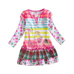 Mindful Yard Baby Girl Dresses COLORFUL ANIMALS / 2T Fashionable Girls Casual Flower Dresses