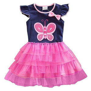 Mindful Yard Baby Girl Dresses Navy Butterfly / 3T Glamorous Princess Unicorn Tutu Dresses