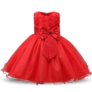 Mindful Yard Baby Girl Dresses Red / 3T Princess Flower Girl Summer Costume Dresses
