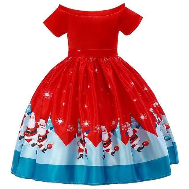 Mindful Yard Baby Girl Dresses Red/Blue / 3T Beautiful Princess Girls Dresses