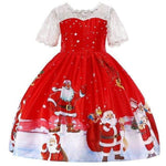 Mindful Yard Baby Girl Dresses Red Santa / 3T Beautiful Princess Girls Dresses