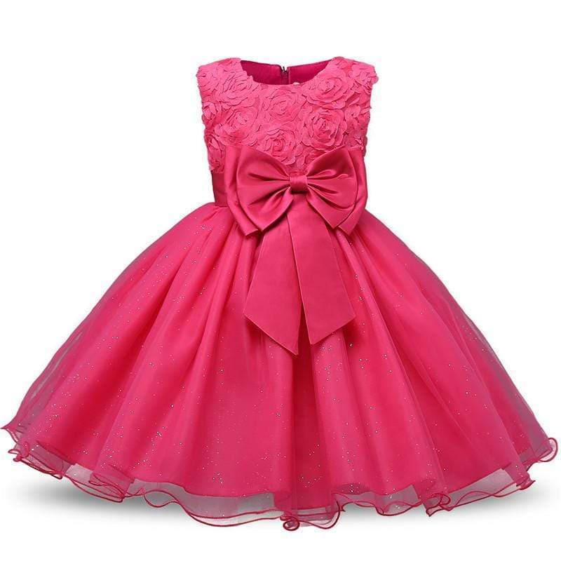 Mindful Yard Baby Girl Dresses Rose / 3T Princess Flower Girl Summer Costume Dresses