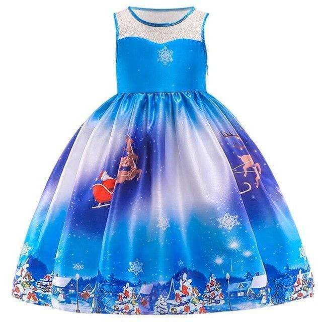 Mindful Yard Baby Girl Dresses Sky Blue / 3T Beautiful Princess Girls Dresses