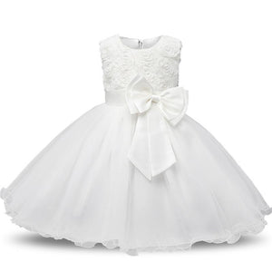 Mindful Yard Baby Girl Dresses White / 3T Princess Flower Girl Summer Costume Dresses