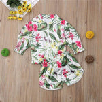 Cute Baby Girl Floral Print Clothing Set - Mindful Yard