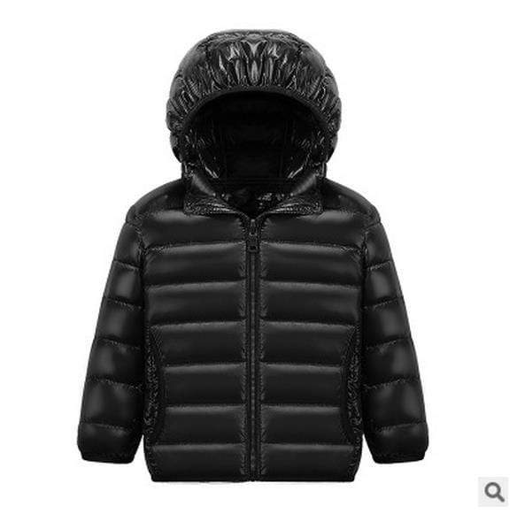 Mindful Yard Down & Parkas black / 3T Children Warm Down Hooded Coats