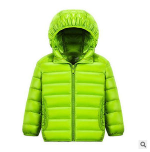 Mindful Yard Down & Parkas green / 3T Children Warm Down Hooded Coats