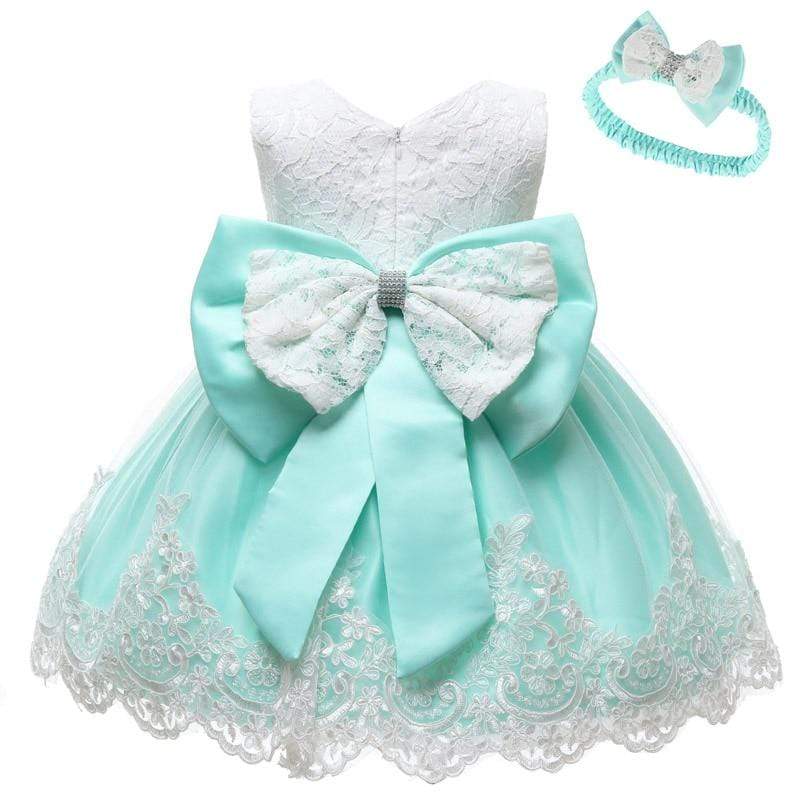 Mindful Yard Dresses Aqua / 6M Cute Baby Girl's Princess Dresses