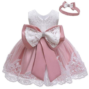 Mindful Yard Dresses Bean pink / 24M Cute Baby Girl's Princess Dresses