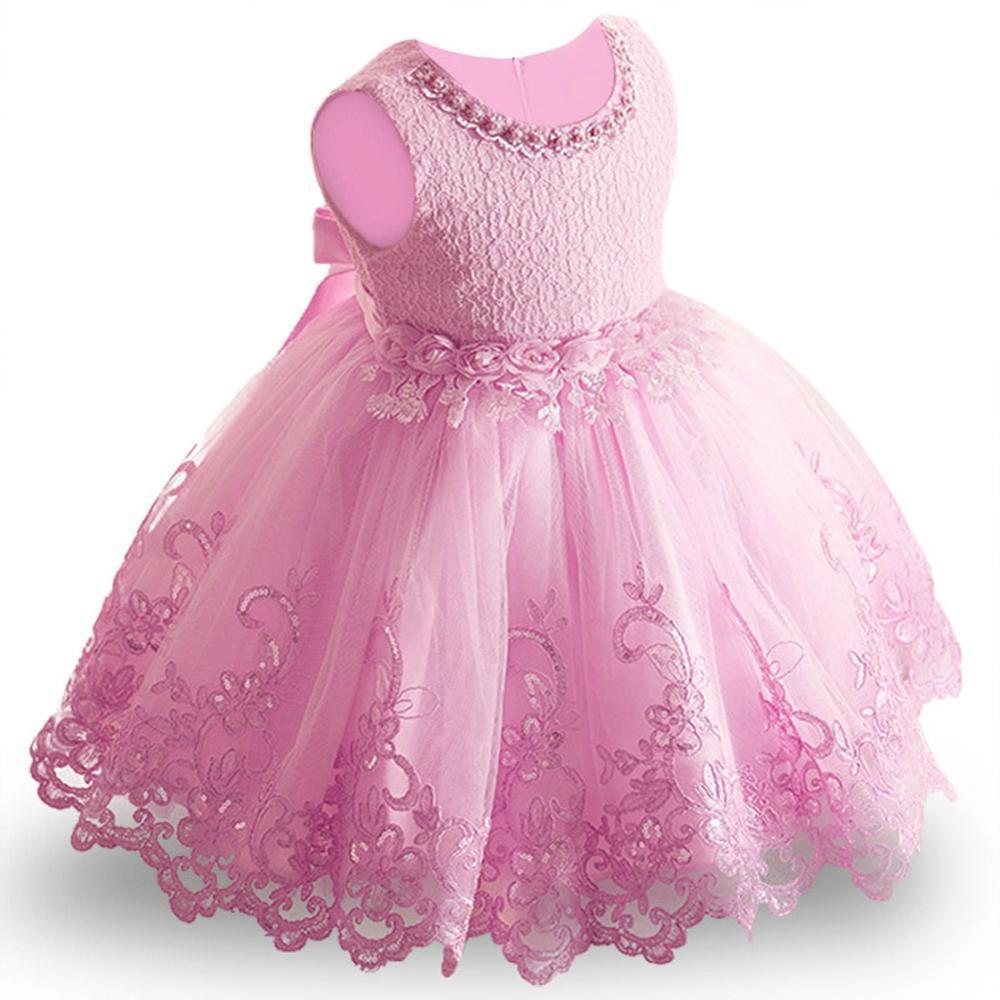 Mindful Yard Dresses Light Berry / 18M Cute Baby Girl's Princess Dresses