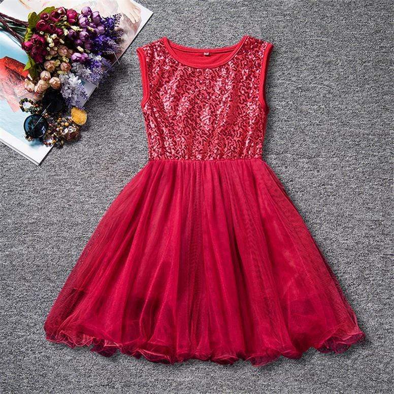 Mindful Yard Dresses Red / 2 Elegant Girl's Princess Summer Dresses