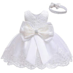 Mindful Yard Dresses White bow / 3M Cute Baby Girl's Princess Dresses