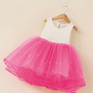 Mindful Yard Dresses White / Pink / 2 Elegant Girl's Princess Summer Dresses