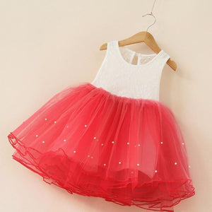 Mindful Yard Dresses White / Red / 2 Elegant Girl's Princess Summer Dresses