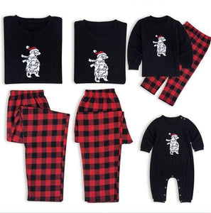 Mindful Yard Family Christmas Pajamas Matching Outfits Black Red / Mom M Family Christmas Pajamas Matching Sets