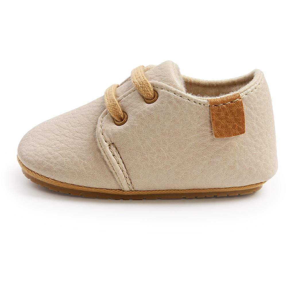 Mindful Yard First Walkers Beige / 7-12M Luxury Soft Leather First Walkers Baby Shoes
