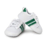 Mindful Yard First Walkers Green Stripes / 1 Baby First Walking Shoes