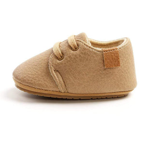 Mindful Yard First Walkers Khaki / 7-12M Luxury Soft Leather First Walkers Baby Shoes