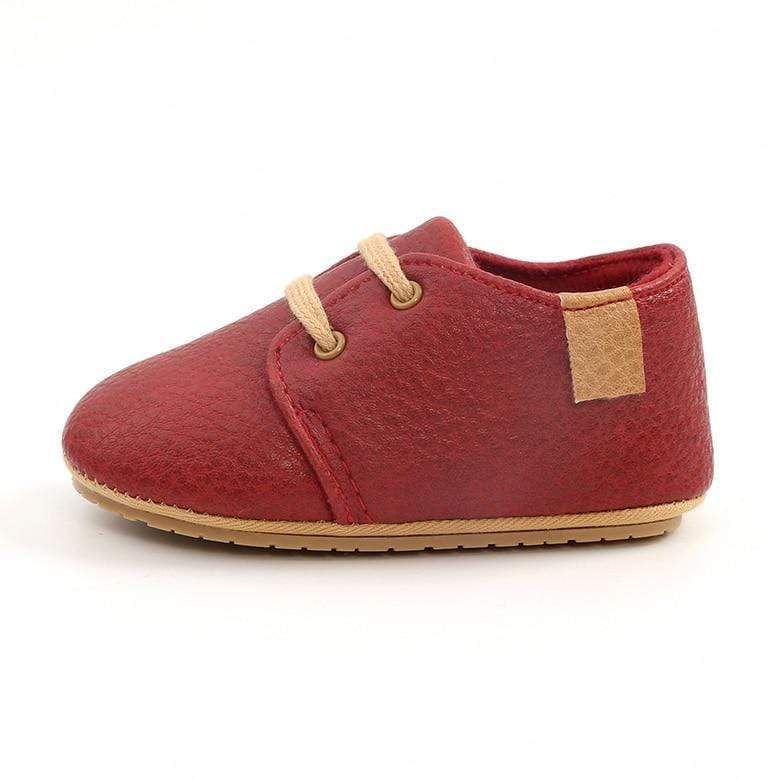 Mindful Yard First Walkers Red / 13-18M Luxury Soft Leather First Walkers Baby Shoes