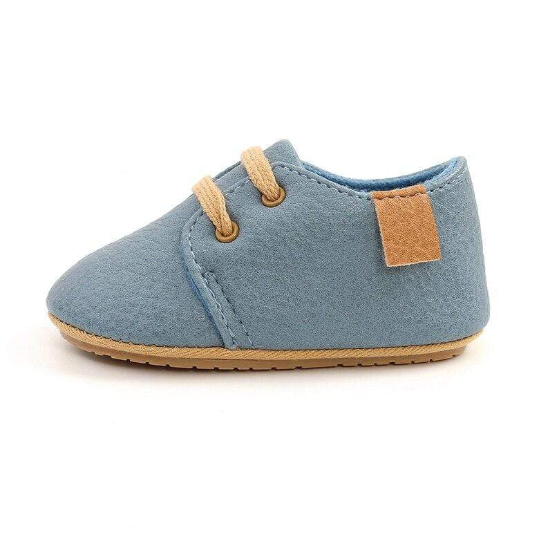Mindful Yard First Walkers Sky Blue / 13-18M Luxury Soft Leather First Walkers Baby Shoes