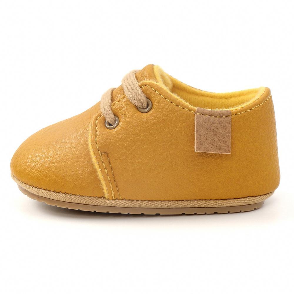 Mindful Yard First Walkers YELLOW / 13-18M Luxury Soft Leather First Walkers Baby Shoes