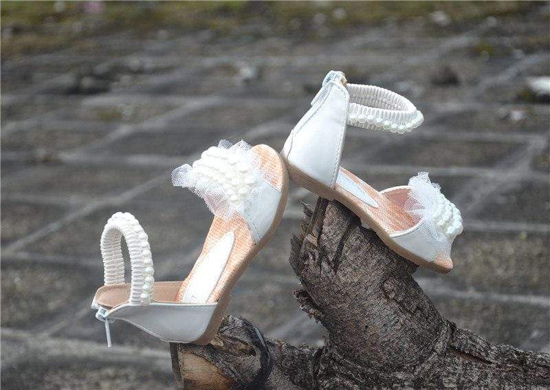 Mindful Yard Girls shoes White / 10.5 Girls Designer Princess Sandals