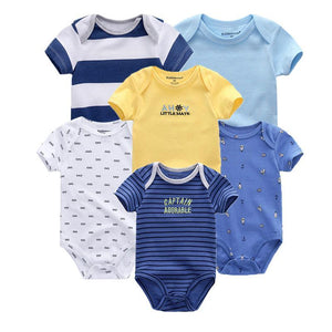 Colorful Baby Bodysuits, 6-pack - Mindful Yard