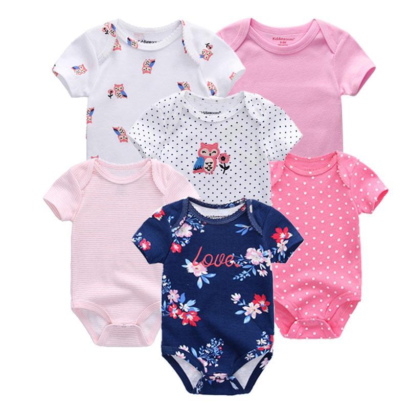 Colorful Baby Bodysuits, 6-pack - Mindful Yard