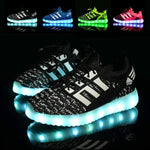 Mindful Yard Kids Shoes Fun Glowing USB Rechargeable LED Children Sneakers