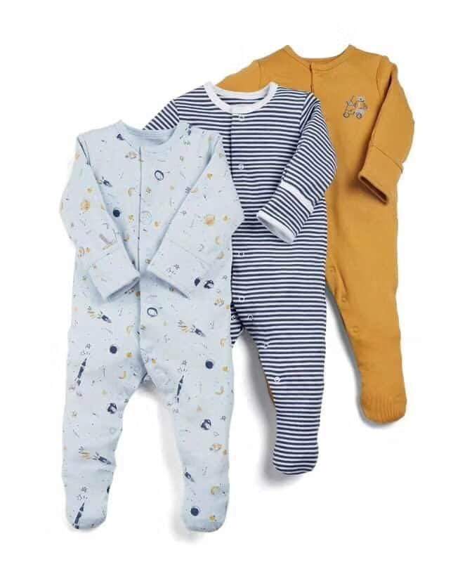 Winter Warm Baby Rompers (3/pack) - Mindful Yard