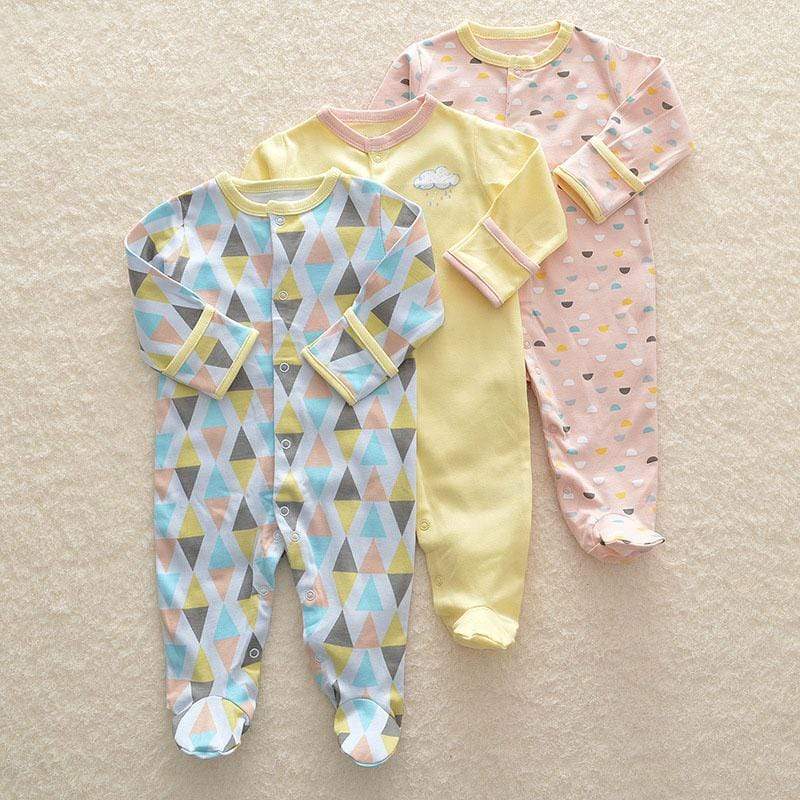 Winter Warm Baby Rompers (3/pack) - Mindful Yard