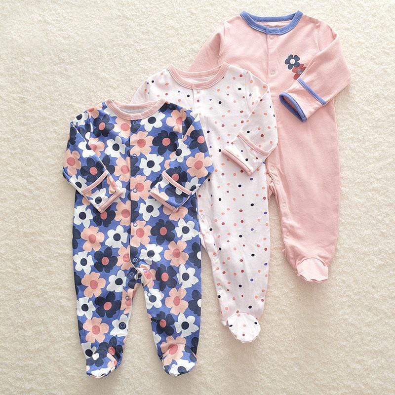 Winter Warm Baby Rompers (3/pack) - Mindful Yard