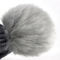 Children's Warm Fur Pom Pom Winter Hats.