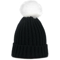 Children's Warm Fur Pom Pom Winter Hats.